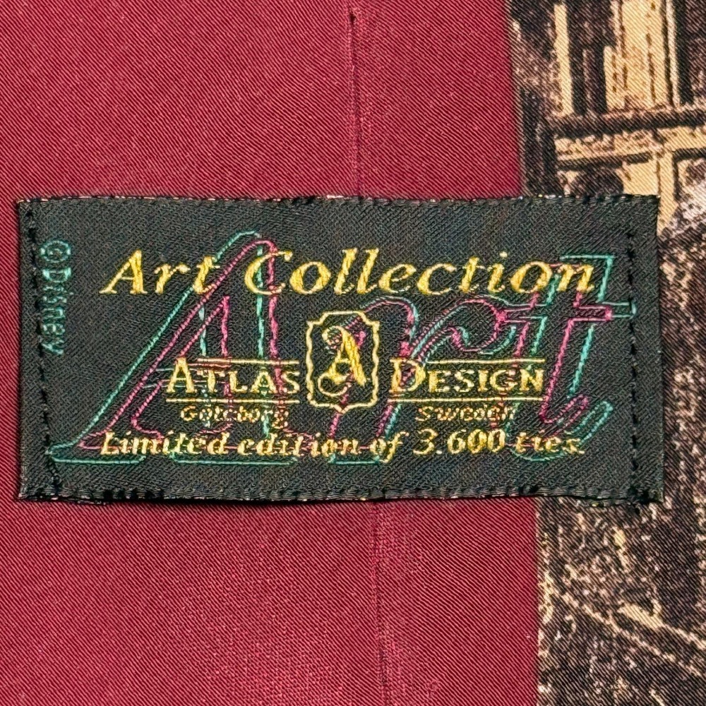 Mens Tie | Disney Atlas Design | Mickey Minnie Venice Gondola Silk Limited Ed - Picture 4 of 9